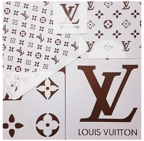 louis vuitton cake stencil amazon|lv stencils designs printable.